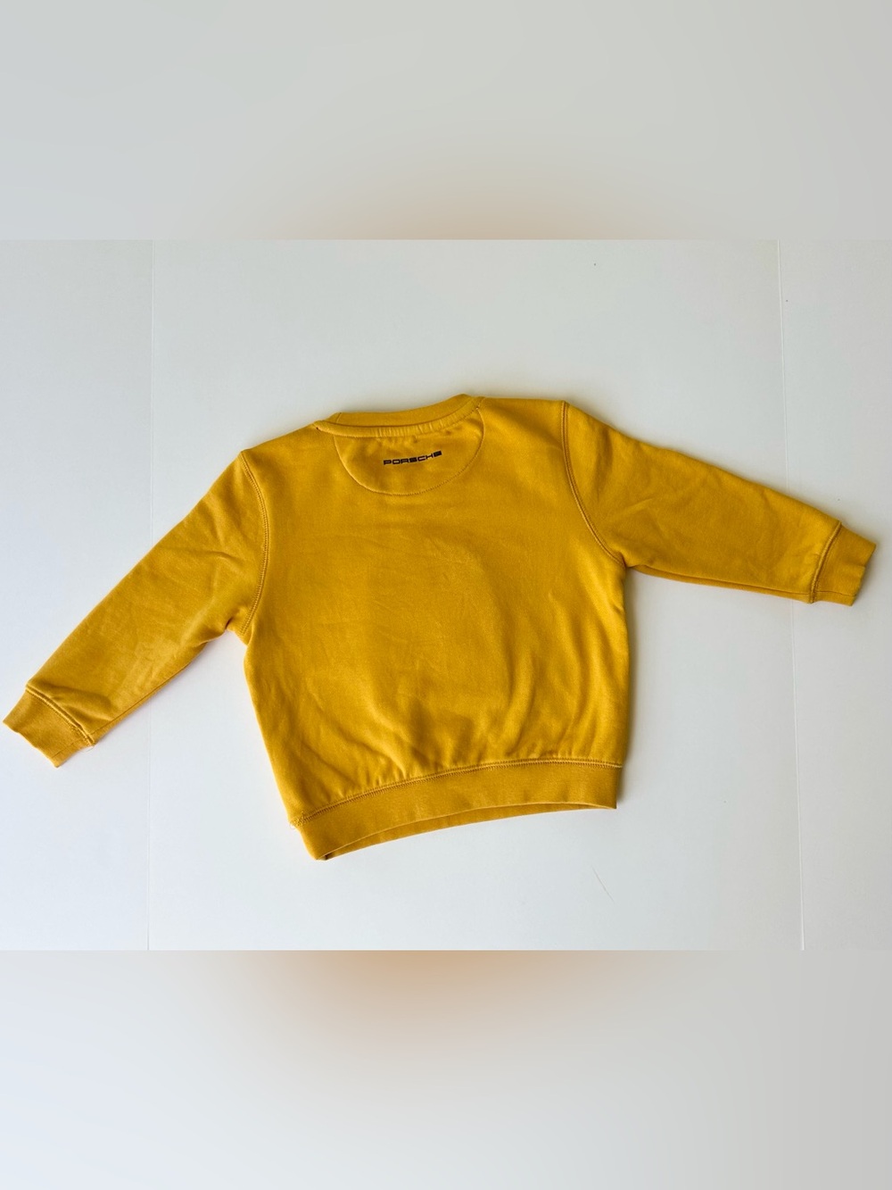 PORSCHE Kids Size 3-4y • Ahead Yellow / Gold Roadtrip Sweater - Picture 7 of 9
